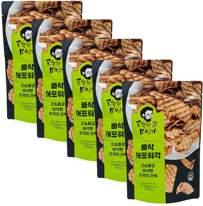 고독한미식가 빠삭어포튀각 80g 맥주안주, 5개
