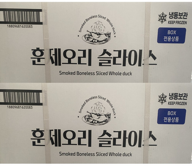 해선정 훈제오리 슬라이스 8kg 벌크, 1개