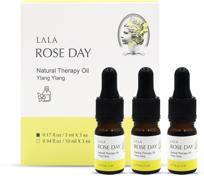 라라로즈데이 시즌2 스포이드 천연 오일 Y존 케어 속옷 향수 이너퍼퓸 여성청결제 일랑일랑향 3개입 세트, 1개, 5ml