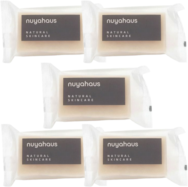 천연 코코넛오일비누 5개입 CP 수제 세안비누, 100g