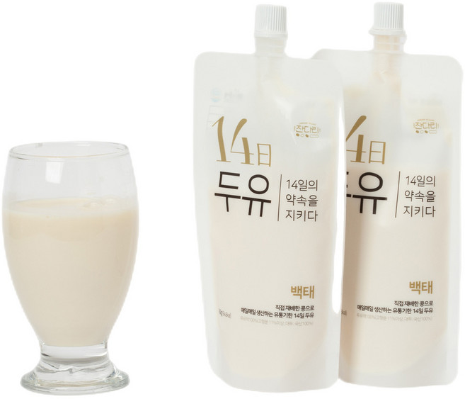 잔다리마을 국산콩 무첨가두유 14일두유_백태 180g, 10개, 180ml