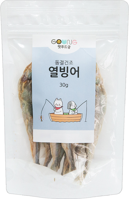궁 반려동물 동결건조 간식, 열빙어맛, 30g, 1개