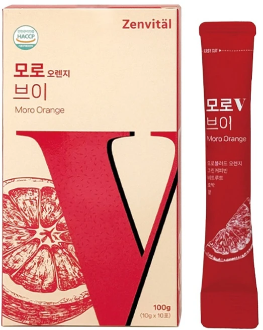 젠바이탈 모로 오렌지 브이라인 모로실 C3G 그린커피빈, 10개, 10g - 쿠팡