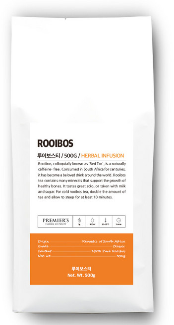 프리미어스 루즈티 루이보스 차, 500g, 1개, 1개입