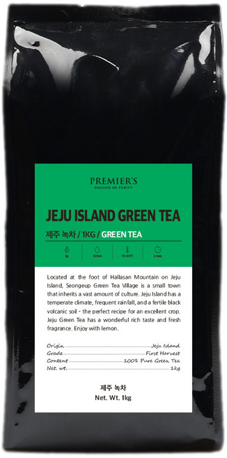 프리미어스 루즈티 제주 녹차, 1kg, 1개, 1개입