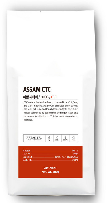 프리미어스 루즈티 아쌈 CTC 홍차, 500g, 1개, 1개입
