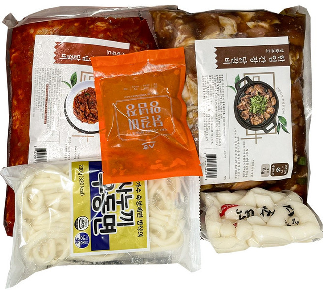 (특가)춘천 달수 한입닭갈비 실속형선물세트(양념/간장닭갈비 2kg+떡 우동 추가소스), 2kg, 1개