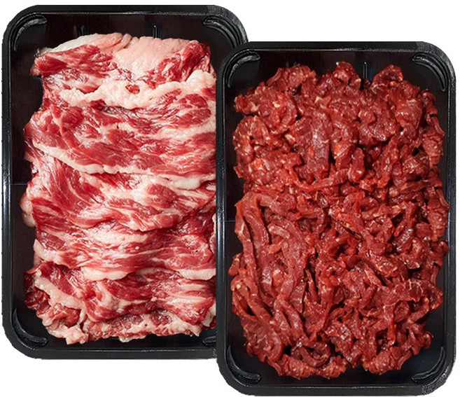 우메종 1++ 투뿔 마블링 가득 한우 차돌박이 200g+육회 200g, 200g, 1개