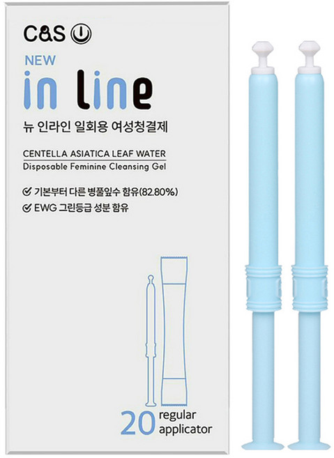 뉴인라인 클렌징젤 일회용 여성 청결제, 20개, 1.8g