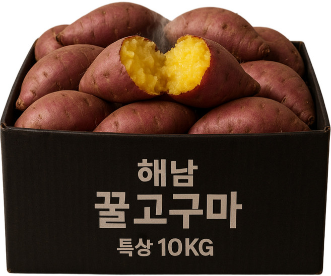 흙과밭 초고당도 해남 꿀고구마, 1박스, 특상 10kg