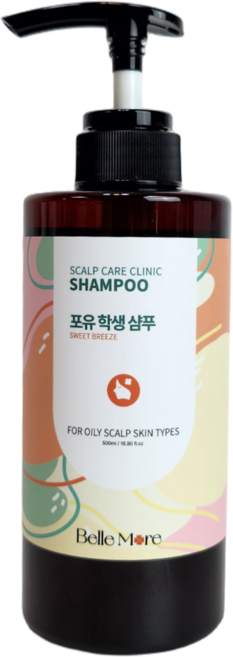 벨모어 포유 학생샴푸 10대 20대 청소년 어린이 정수리 머리냄새 사춘기 지성 초중고등, 1개, 500ml