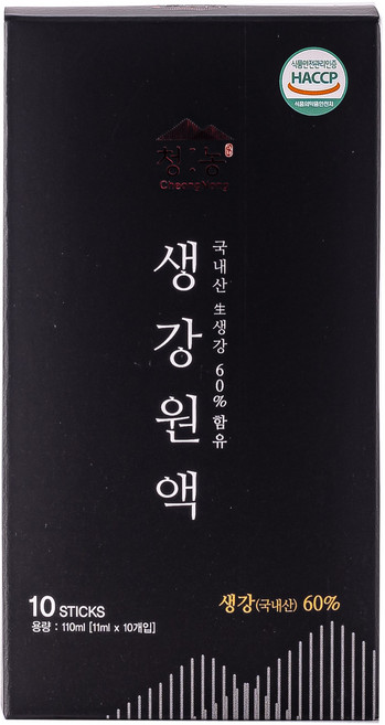CheongNong 優質生薑汁原液隨身包, 110ml, 6盒