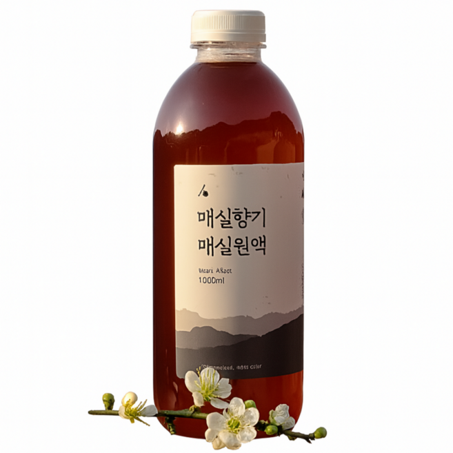 매실향기 국내산 하동 매실로 만든 자연발효 매실청 매실액, 3개, 1L