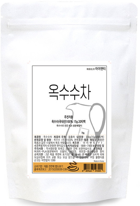 아이앤티 옥수수차 주전자용, 15g, 20개입, 1개
