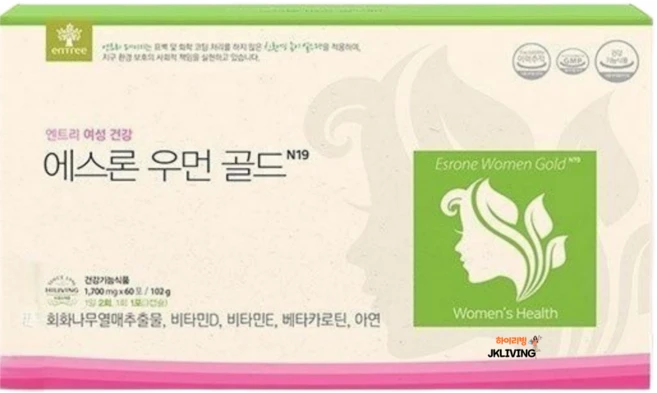 하이리빙 에스론 우먼골드 - 갱년기 폐경기 뼈건강 천연호르몬 회화나무열매추출물 골다공증 예방 갱년기면역, 1세트 - 쿠팡