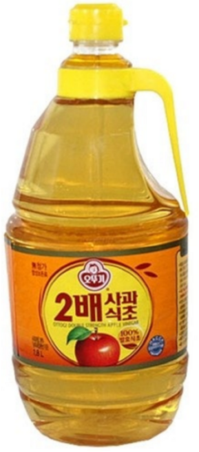 오뚜기 2배 사과식초1.8L X 6개 감칠맛 대용량 업소용, 1.8L