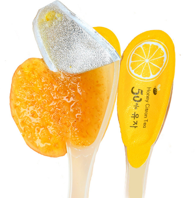 마이데이즈 슈푼슈푼 꿀 유자차 10T 효능 원액 스틱 고흥 무농약 유자청 스푼형 휴대용, 5개입, 2개, 140g, 28mg