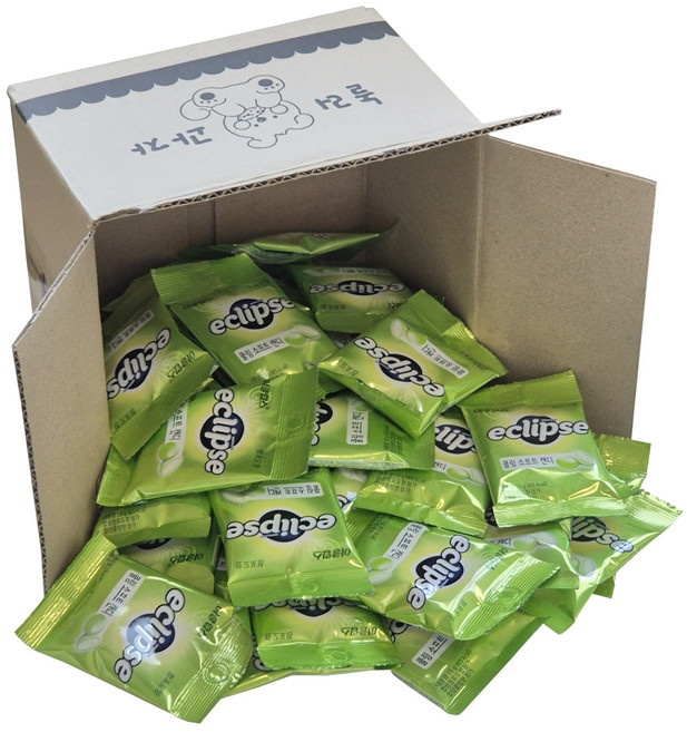 [놀러과자] 이클립스 쿨링 소프트캔디 청포도향 대용량 개별포장, 40개, 15g
