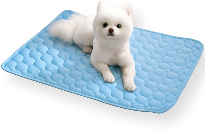 지티오비 강아지쿨매트 애견 고양이 쿨매트 + 방수 쿨젤 쿨방석 세트, S(소형), 1개