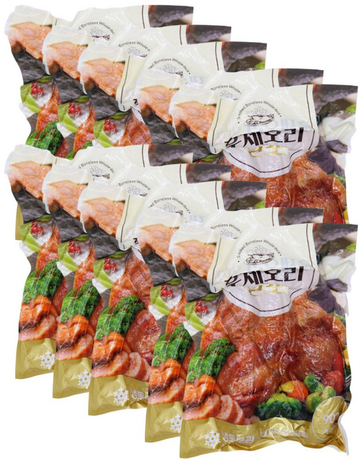 해선정 훈제오리 통오리 완포 900g 10팩 묶음, 10개