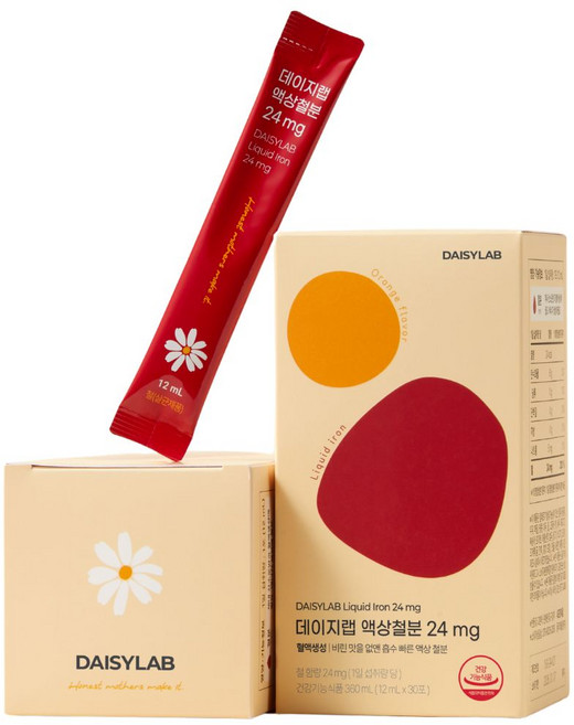 임산부 영양제 철분 비헴철 리포퍼 데이지랩 액상철분 24mg, 2개, 360ml