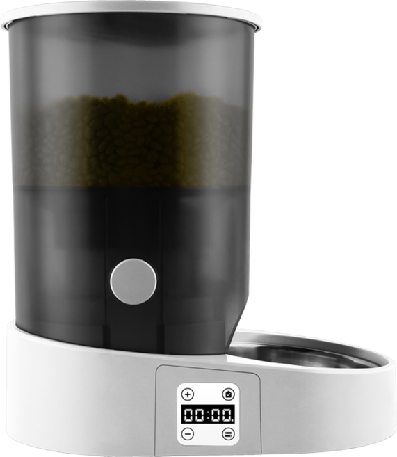 바비온 반려동물 강아지 고양이 스마트 자동 급식기, 1.15kg, 화이트 (CBC-W 3L), 1개