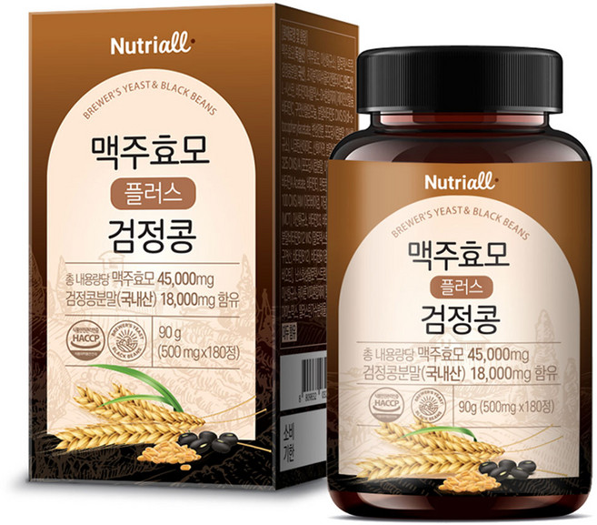 독일 맥주효모 비오틴 식약청인증 HACCP 6개월분, 1개, 180정