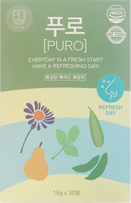 더나을 푸로 쑥부쟁이 작두콩 수세미 유근피 차 즙 시럽, 450g, 1개