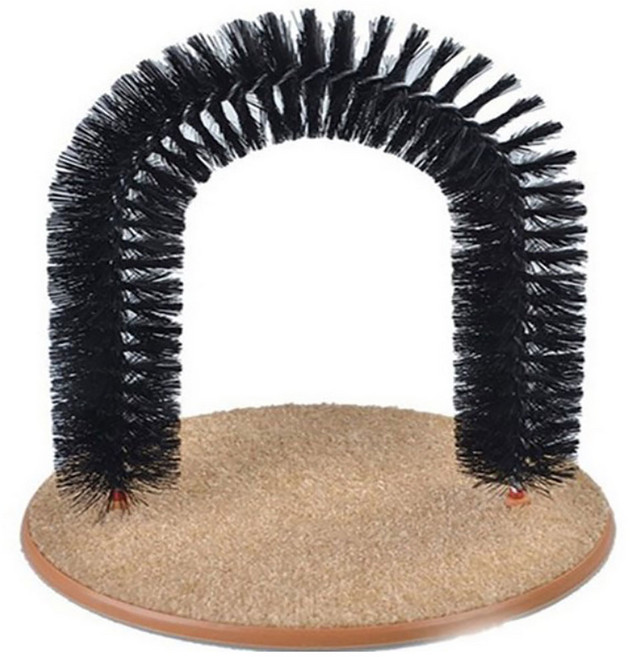 도매짱 (domejjang) 고양이 털제거 스크레쳐 브러쉬 그루밍 빗 캣 장난감, 1개