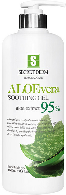 발롱뷰티 시크릿덤 진정 수분 알로에젤 95% 1000ml 수딩젤, 1개, 1L