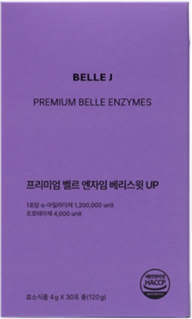 벨르제이 프리미엄 벨르 엔자임 효소 고구마맛, 1박스, 120g
