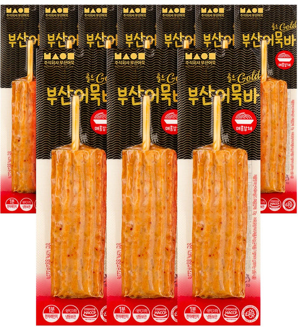 부산어묵 매콤잡채 어묵바, 10개, 70g