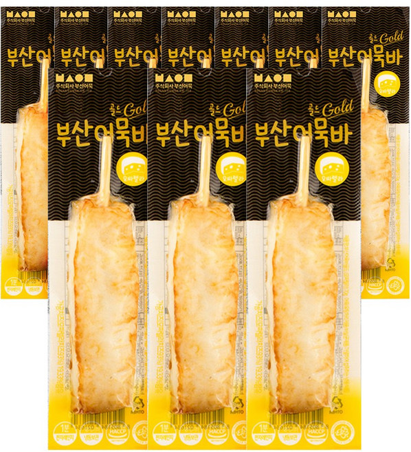 부산어묵 모짜렐라 치즈듬뿍 어묵바, 10개, 70g