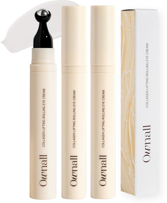 오운올 바르는 단백질 콜라겐 리프팅 롤링 아이 크림 2+1, 15ml, 3개