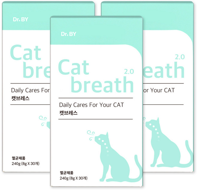 닥터바이 캣 영양제, 30회분, 호흡기/기관지, 3개