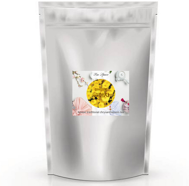 [티스페이스] 맑고 향긋한 순수 한국 전통차 프리미엄 국화차 국화꽃차 50티백 카페용 업소용, 50개입, 1개