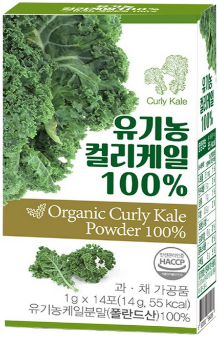 홈쇼핑 유기농 폴란드 곱슬케일 컬리케일100% 닥터에이드, 1g, 14개