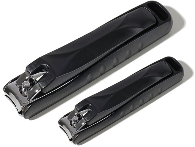 생활공식 프리미엄 손톱깎이 2종 세트, 블랙, 1세트