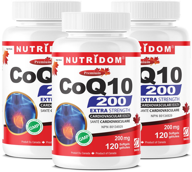 뉴트리돔 고흡수율 코엔자임큐텐CoQ10 /코큐텐 200mg 120정(4개월분) x3, 3개, 120정