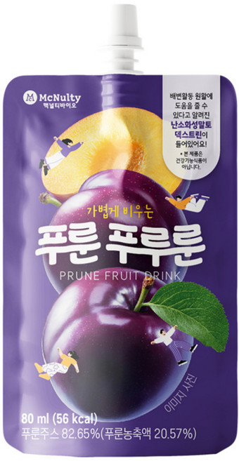 mcnulty bio Prune Pururun 一天一包西梅汁, 30個, 80ml