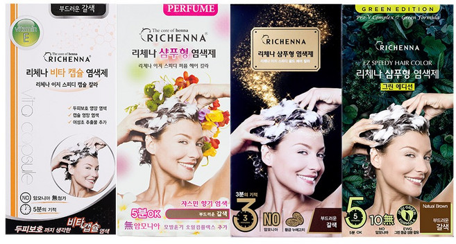 리체나 샴푸형 새치 염색제 BEST 4종, 1개, 자연스러운 흑갈색