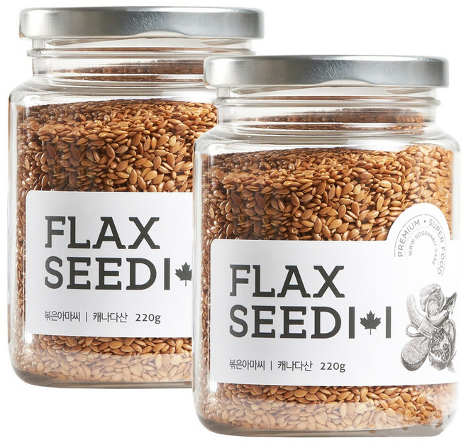 착한습관 볶은아마씨 용기, 220g, 2개