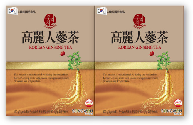 송원 우리차 인삼차, 3g, 40개입, 2개