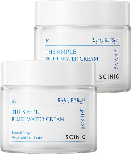 싸이닉 더 심플 릴리프 수분크림, 80ml, 2개