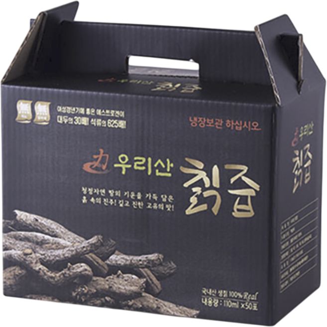 하정식품 국내산 100% 자연산 무첨가 생칡즙, 50개, 110ml
