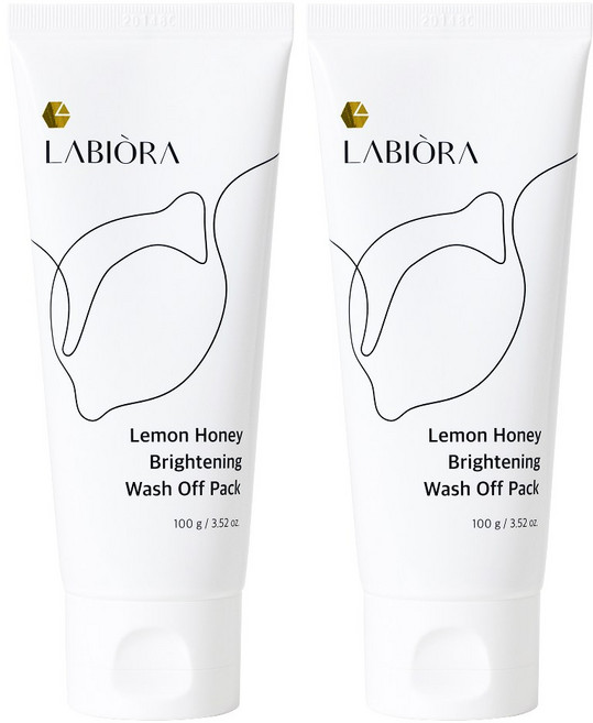 라비오라 레몬 허니 브라이트닝 워시오프 팩 100g, 1개입, 2개