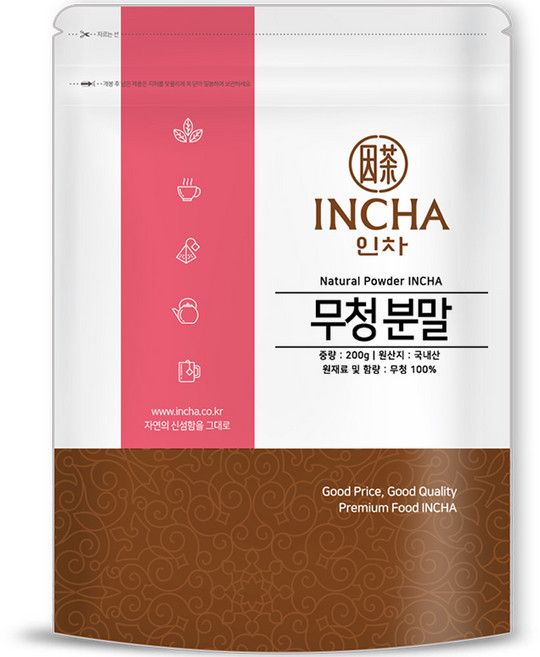 인차 국산 무청 시래기 분말 가루 200g, 1개