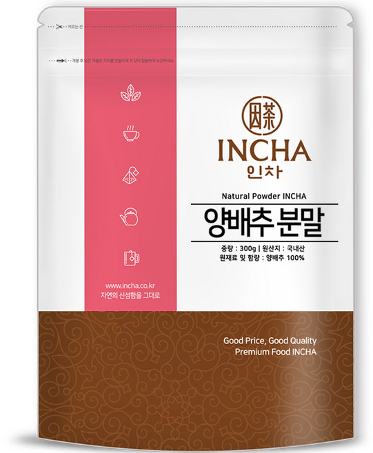 인차 국산 양배추가루 100%, 300g, 2개