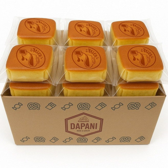 다파니 부드럽고 촉촉한 밀크 케이크 우유 카스테라 16개입, 16개