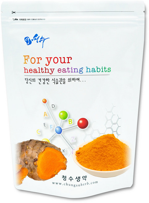 청수생약 인도산 강황가루 분말, 600g, 1개